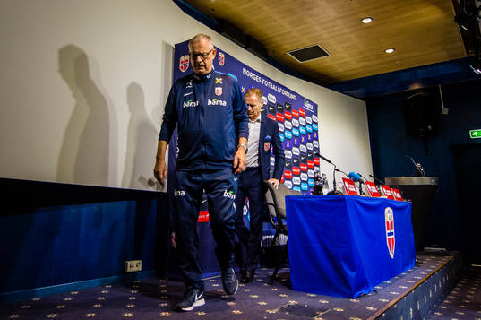 Lars Lagerbäck, head coach of Norway