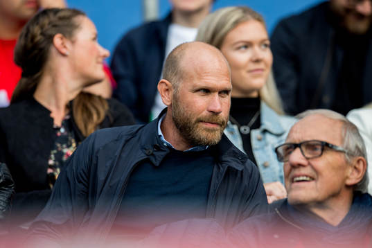 Mikael Dorsin in the stands