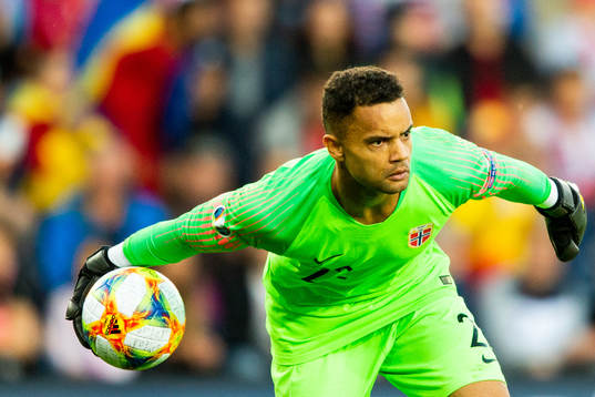 Goalkeeper Sten Grytebust of Norway