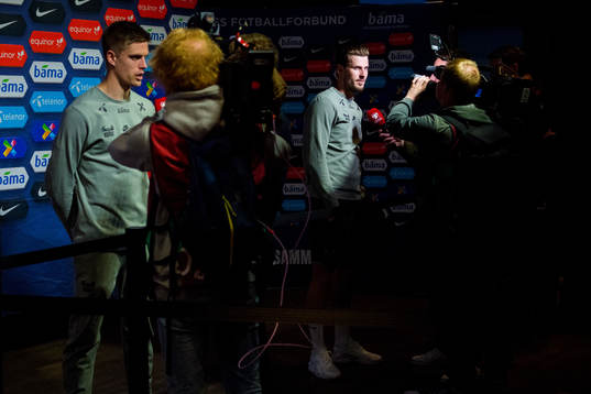 Markus Henriksen and Håvard Nordtveit of Norway