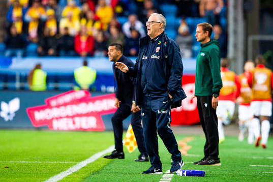 Lars Lagerbäck, head coach of Norway