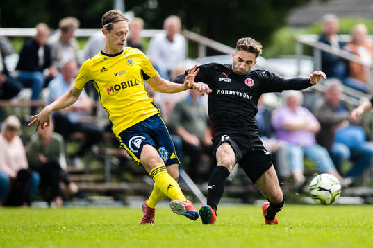 Ängelholms Rasmus Strandberg och Hittarps Mouhamed Fahs