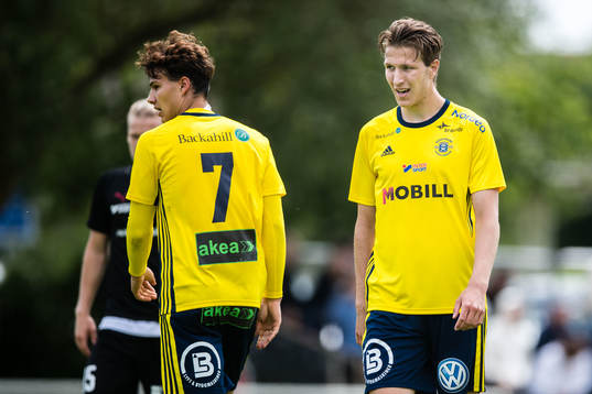 Ängelholms Assad Al Hamlawi och Stephan Olsson deppar