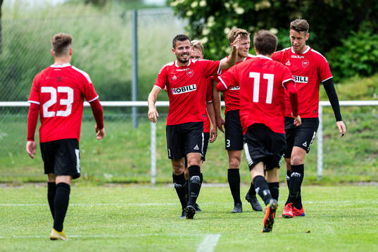 Limhamn Bunkeflos Sebastian Rask jublar