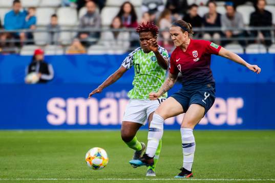 Rita Chikwelu of Nigeria and Isabell Lehn Herlovsen of