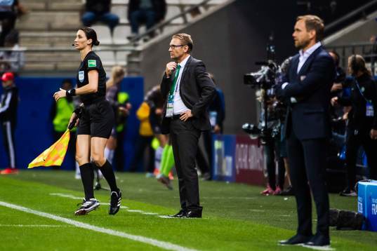 Thomas Dennerby, head coach of Nigeria, and Martin