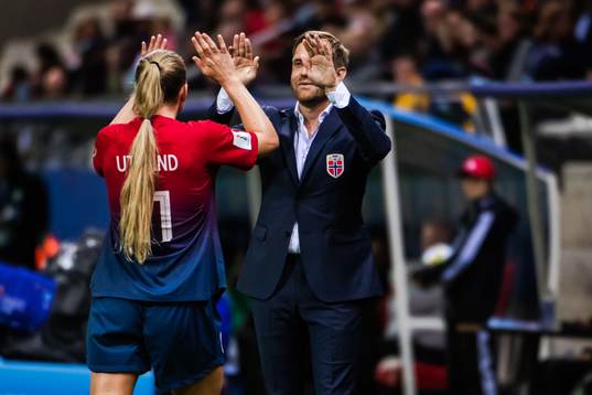 Lisa-Marie Karlseng Utland and Martin Sjögren, head coach