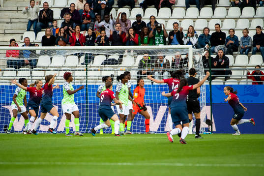 Guro Reiten of Norway celebrates