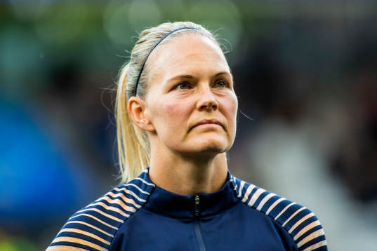 Goalkeeper Ingrid Hjelmseth of Norway