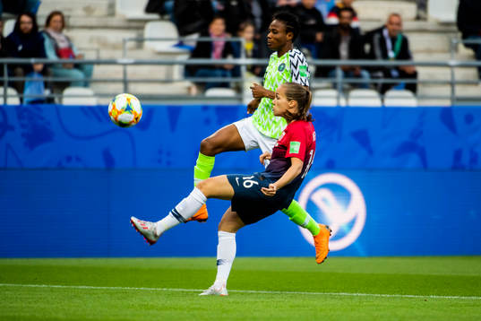 Halimatu Ayinde of Nigeria and Guro Reiten of Norway