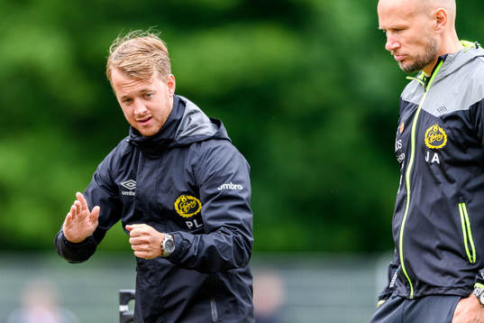 Elfsborgs tränare Joakim Alexandersson och Patrik Lövhage