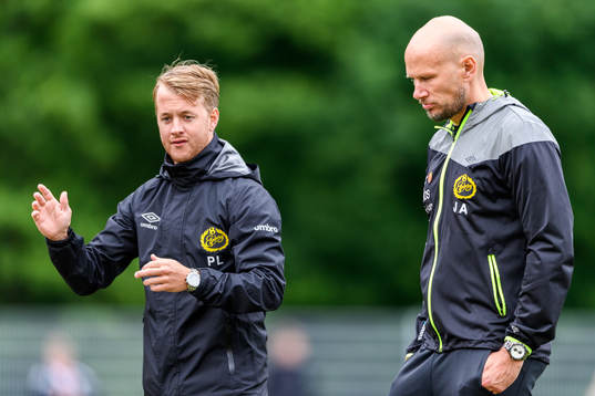 Elfsborgs tränare Joakim Alexandersson och Patrik Lövhage