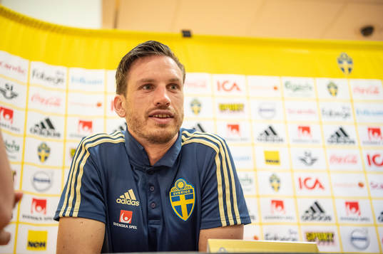 Gustav Svensson of the Swedish national football team