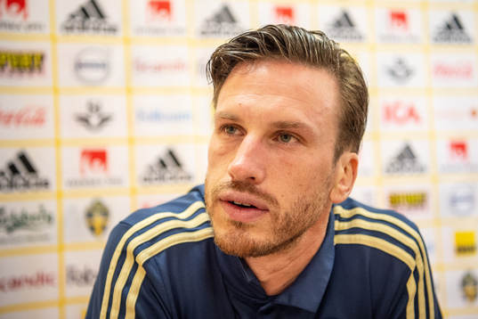 Gustav Svensson of the Swedish national football team