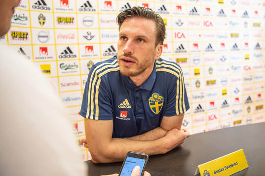 Gustav Svensson of the Swedish national football team