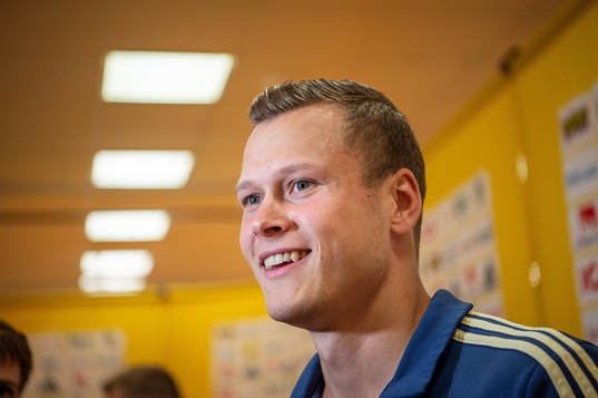 Viktor Claesson of the Swedish national football team