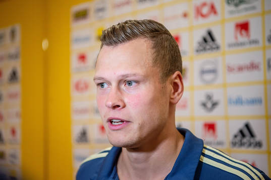 Viktor Claesson of the Swedish national football team
