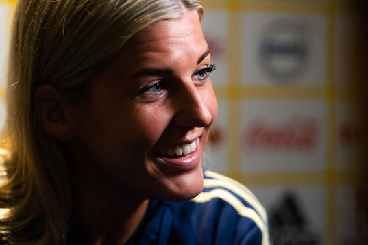 Olivia Schough of Swedish national women football team