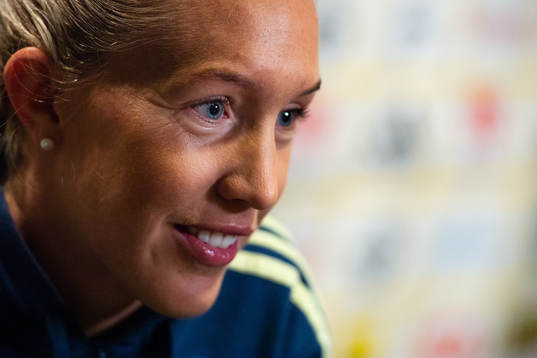 Julia Roddar of Swedish national women football team