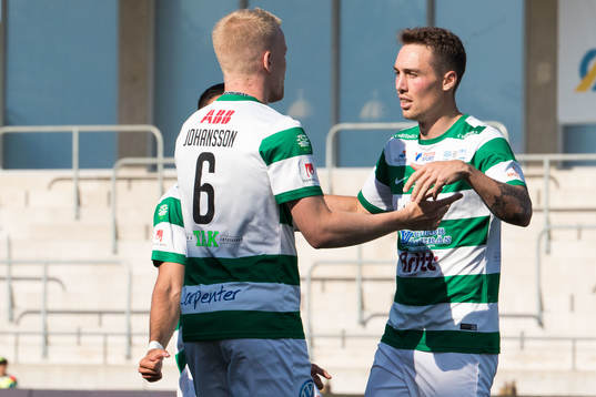 Västerås Simon Johansson och Filip Tronet jublar
