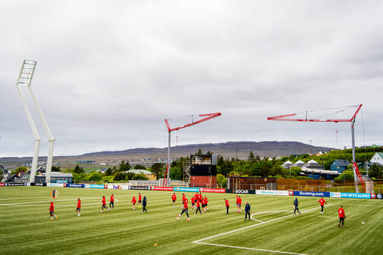 Players and coaching staff of Norway