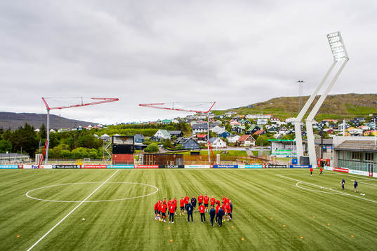 Players and coaching staff of Norway