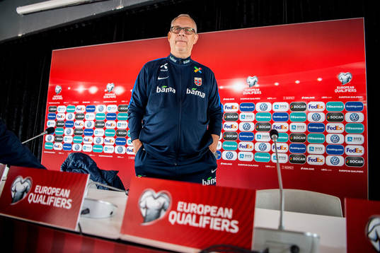 Lars Lagerbäck, head coach of Norway