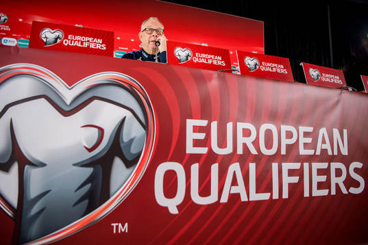 Lars Lagerbäck, head coach of Norway
