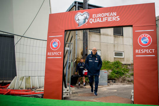 Lars Lagerbäck, head coach of Norway