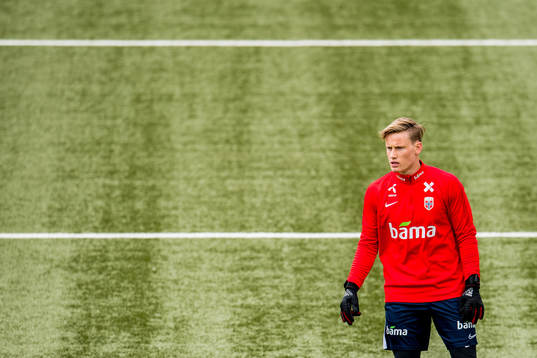 Goalkeeper Sondre Rossbach of Norway