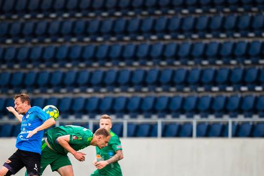 Halmstads Joel Allansson och Dalkurds Simon Alexandersson
