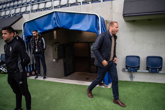Halmstads tränare Magnus Haglund