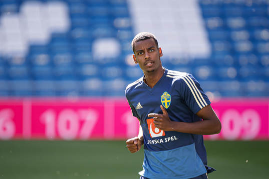 Alexander Isak of the Swedish national football team