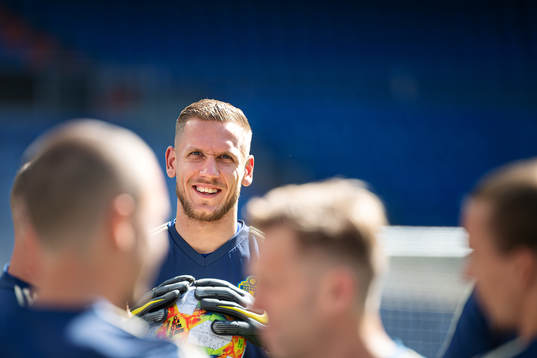 Goalkeeper Robin Olsen of the Swedish national football team