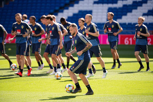 John Guidetti of the Swedish national football team