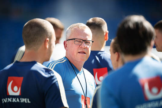 Head coach Janne Andersson of the Swedish national football