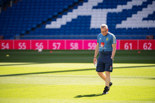 Head coach Janne Andersson of the Swedish national football