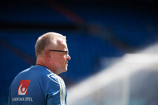 Head coach Janne Andersson of the Swedish national football