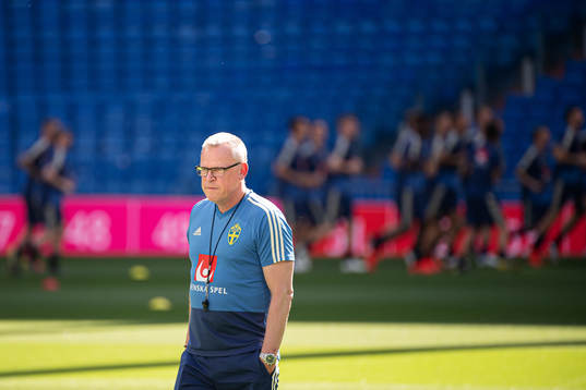 Head coach Janne Andersson of the Swedish national football
