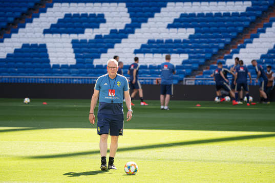 Head coach Janne Andersson of the Swedish national football
