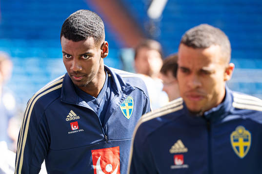 Alexander Isak of the Swedish national football team