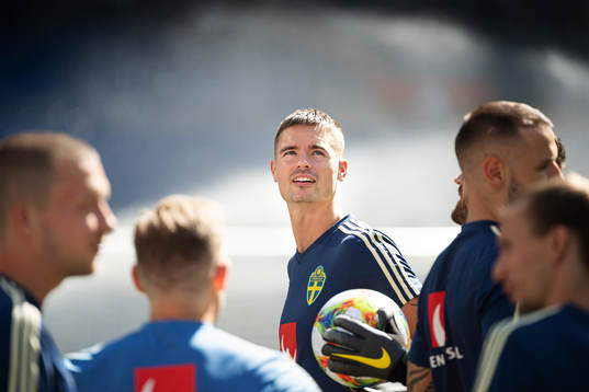 Mikael Lustig of the Swedish national football team
