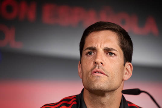 Assistant coach Robert Moreno of the Spanish national