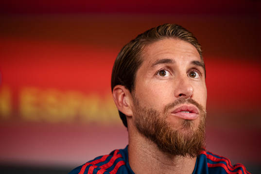 Sergio Ramos of the Spanish national football team