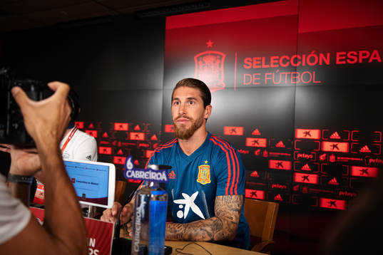 Sergio Ramos of the Spanish national football team