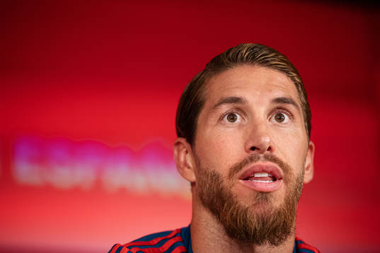 Sergio Ramos of the Spanish national football team