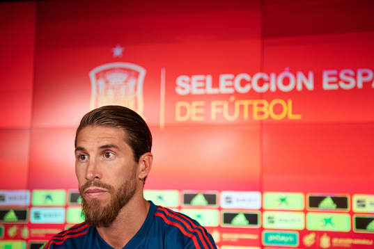 Sergio Ramos of the Spanish national football team