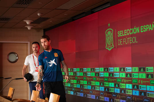 Sergio Ramos of the Spanish national football team