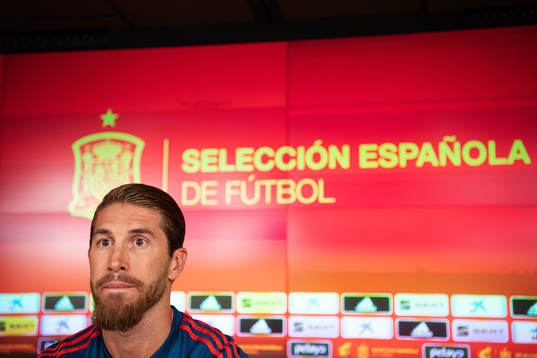 Sergio Ramos of the Spanish national football team
