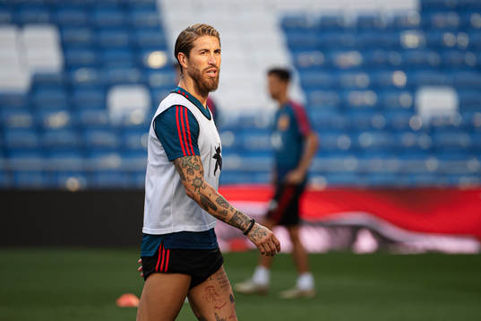 Sergio Ramos of the Spanish national football team